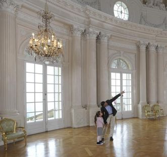 Interior view of the White Hall in Solitude Palace