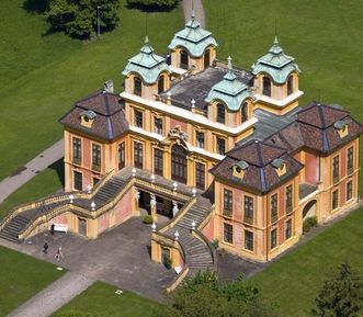 Schloss Favorite Ludwigsburg, Luftbild