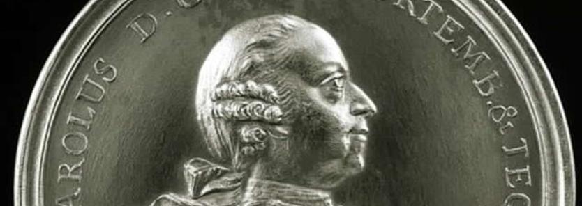 Profilbildnis Herzog Carl Eugens von Württemberg auf einer Medaille von etwa 1780, Foto: Landesmedienzentrum Baden-Württemberg, Dieter Jäger