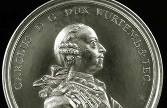 Profilbildnis Herzog Carl Eugens von Württemberg auf einer Medaille von etwa 1780, Foto: Landesmedienzentrum Baden-Württemberg, Dieter Jäger