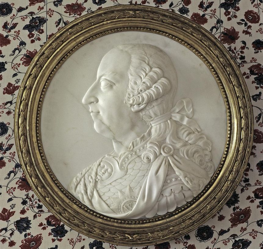Portrait of Duke Carl Eugen on a medallion
