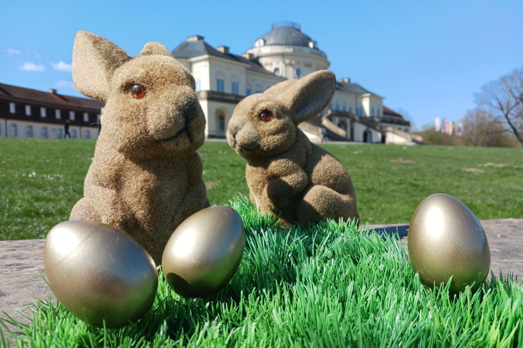 Schloss Solitude, Event, Osteraktionen, Hasen im Schlossgarten