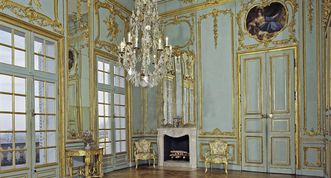 Vorzimmer im Appartement von Herzog Carl Eugen in Schloss Solitude, Foto: Staatliche Schlösser und Gärten Baden-Württemberg, Andrea Rachele