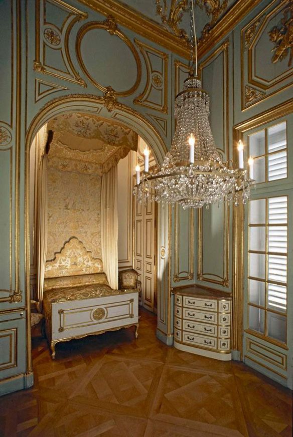 Château de Solitude, Vue de la chambre à coucher; l'image: Staatliche Schlösser und Gärten Baden-Württemberg, 