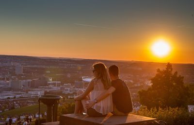 Grabkapelle auf dem Württemberg Stuttgart, Aussen Abendstimmung; Foto: Staatliche Schlösser und Gärten Baden-Württemberg, Oliver Buerkle