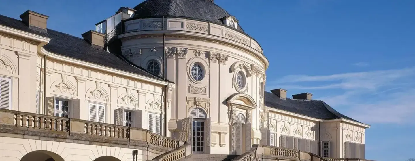 Solitude Palace, aerial view