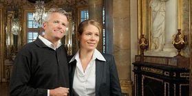 Besucher im Schloss Solitude